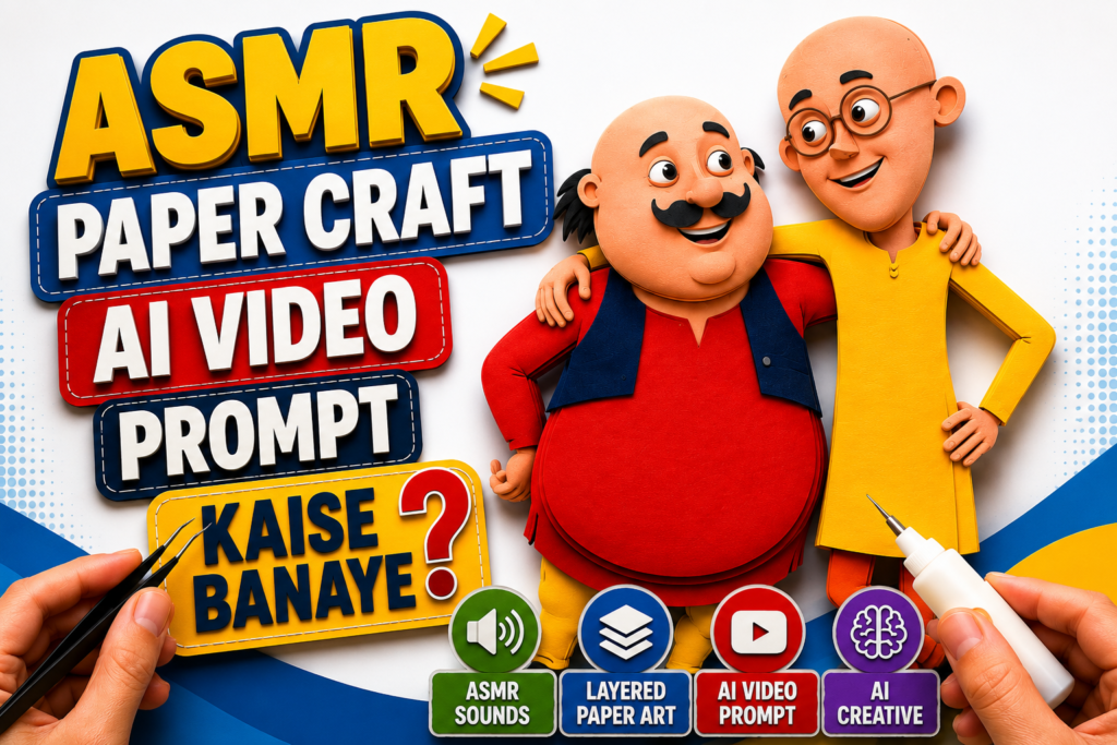 ASMR Paper Craft AI Video Prompt Kaise Banaye