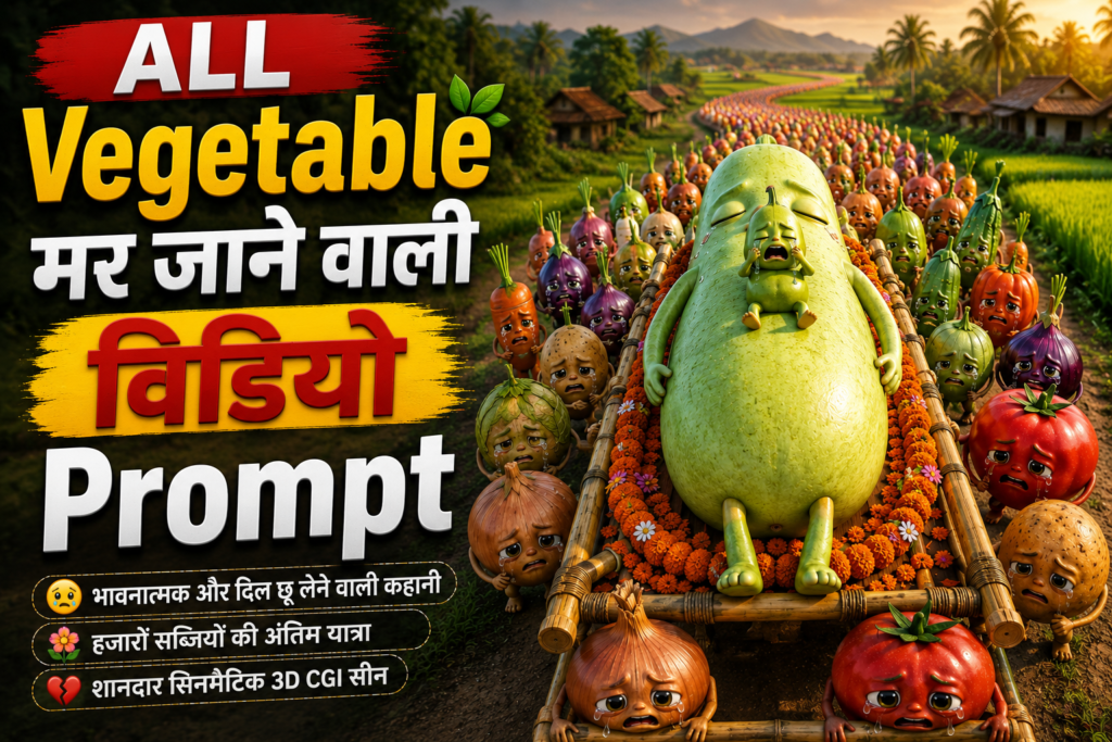 ALL vegetable dealth video prompt