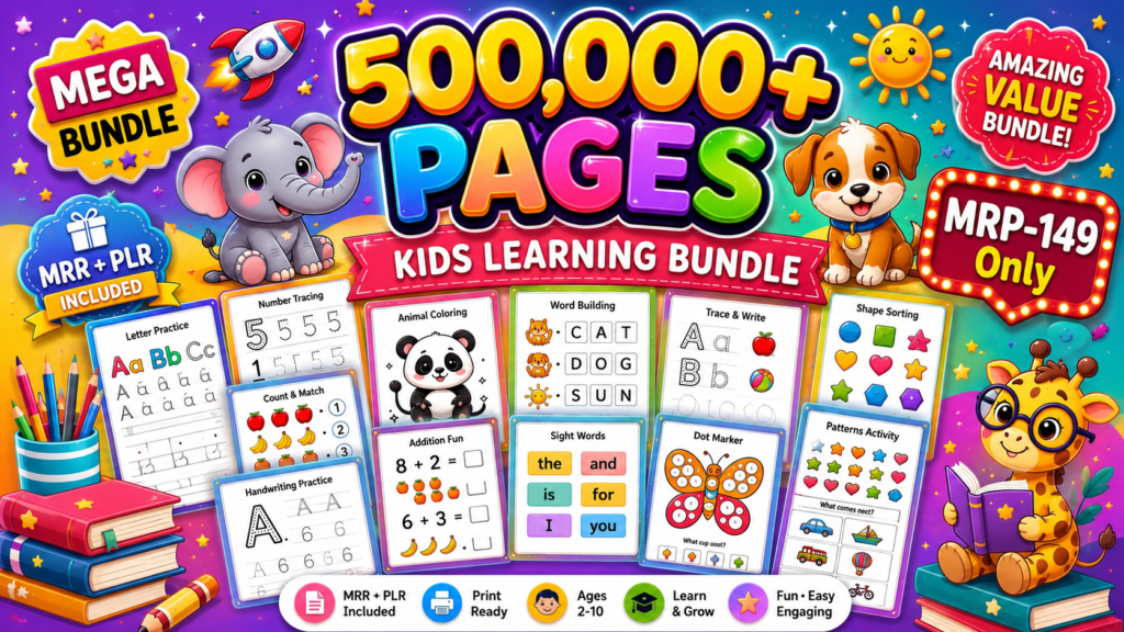 5000 kids learning and writting books