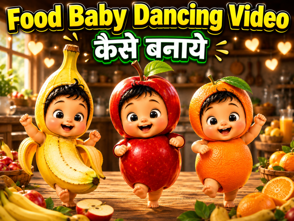 AI Pixar Food Baby Dancing Video Prompt (Universal)
