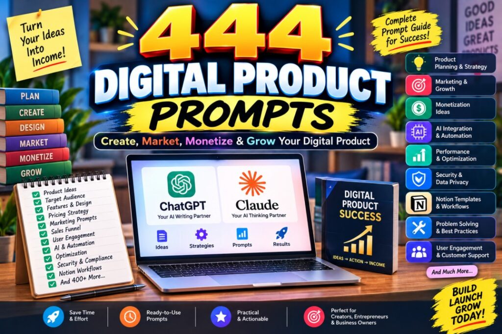 444 Digital Product Prompts