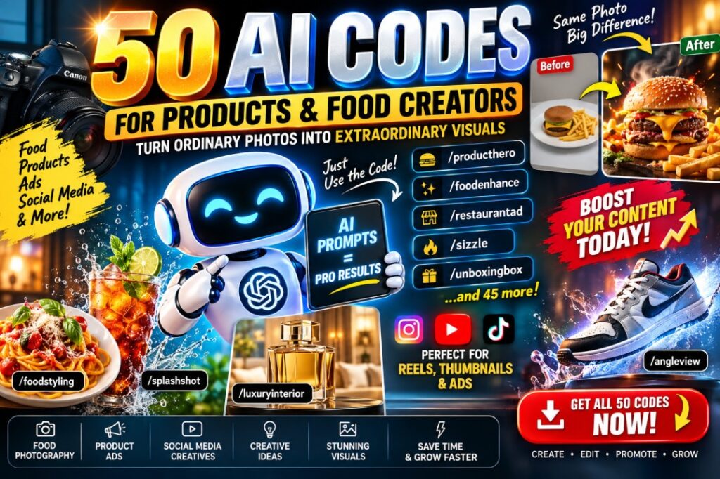 50 Powerful AI Codes and Prompts