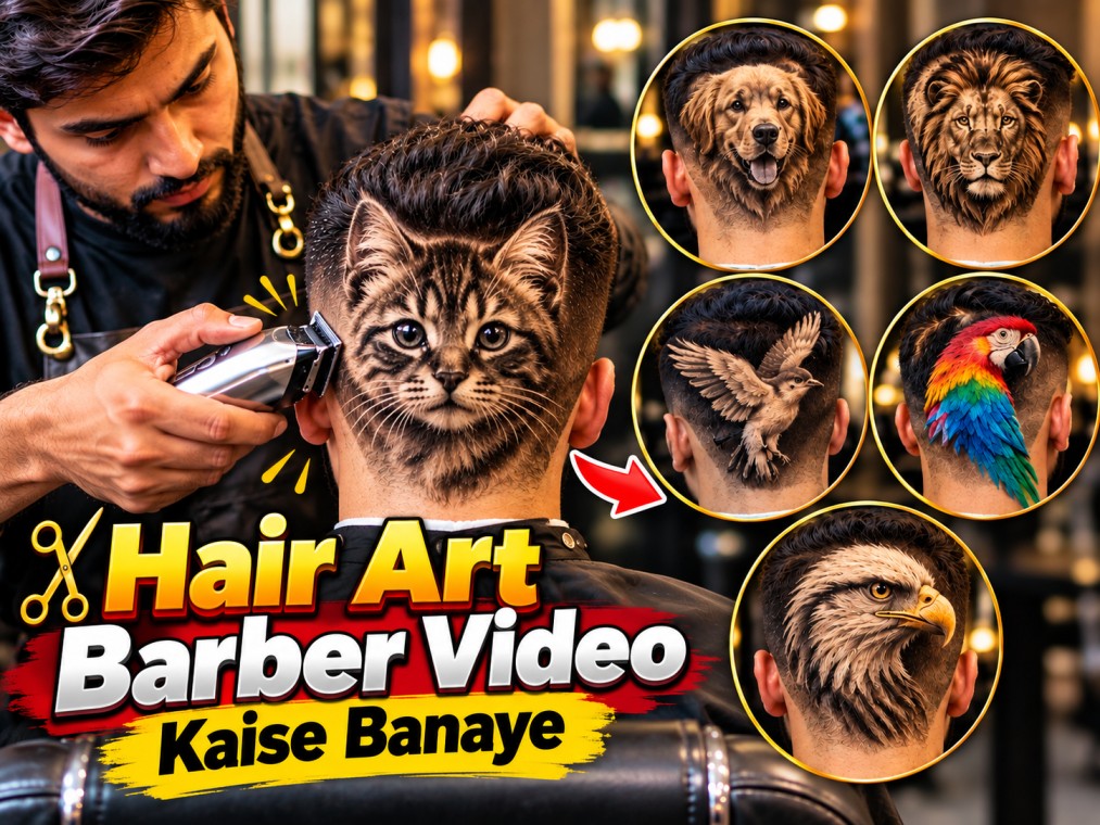 Hair Art Barber Video Kaise Banaye