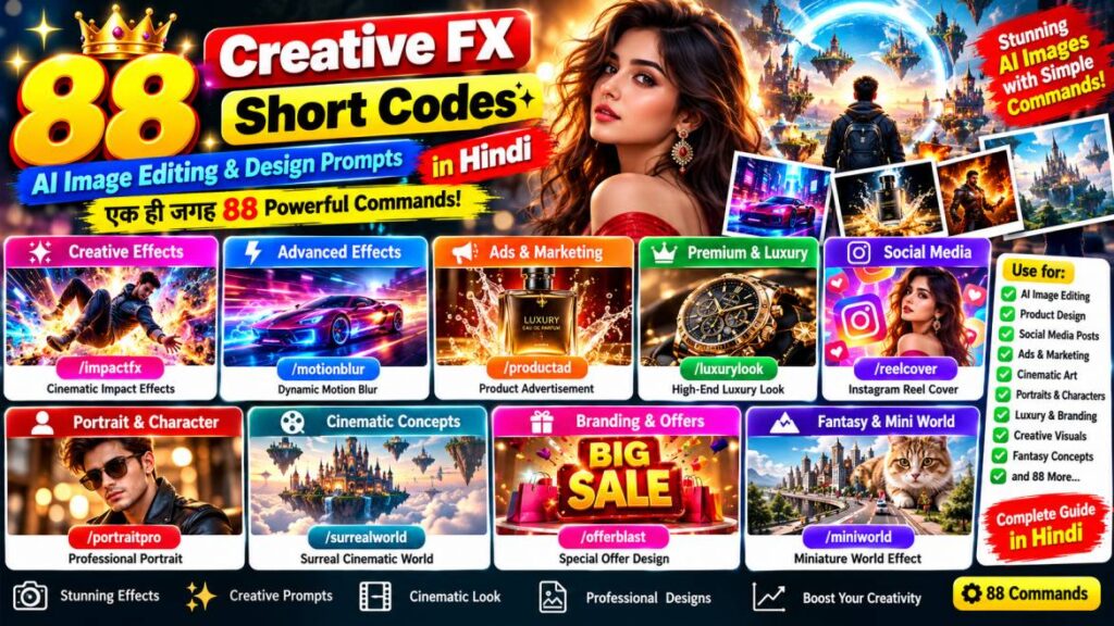 88 Creative FX Short Codes