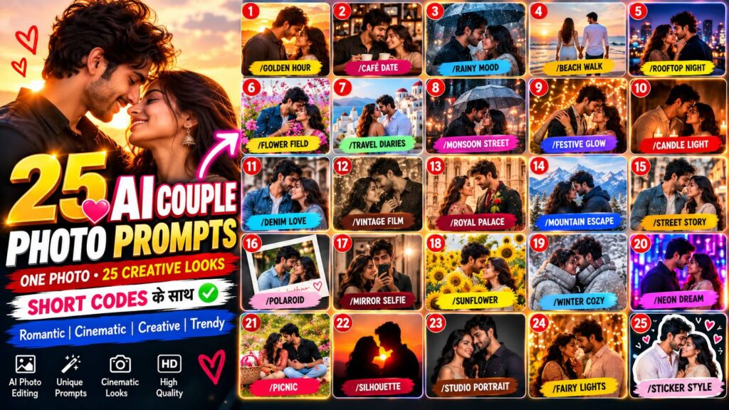 25 AI Couple Photo Short Codes